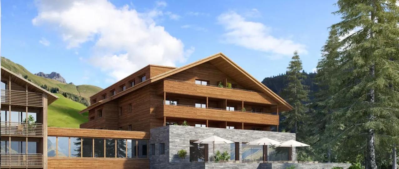 Alpinresortarlberg 1495 - Garni - Fruhstuck In Der Suite Шрёккен Экстерьер фото